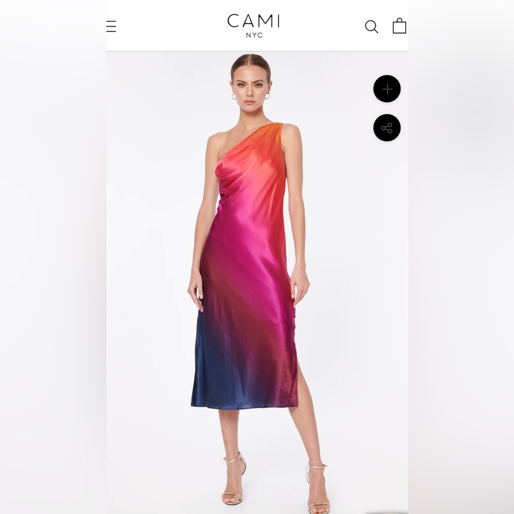 One shoulder dress cami nyc